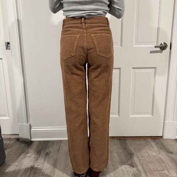 Reformation Corduroy Pants Light Brown Button Fly Jesse Pant Womens Size 26 - Picture 4 of 8
